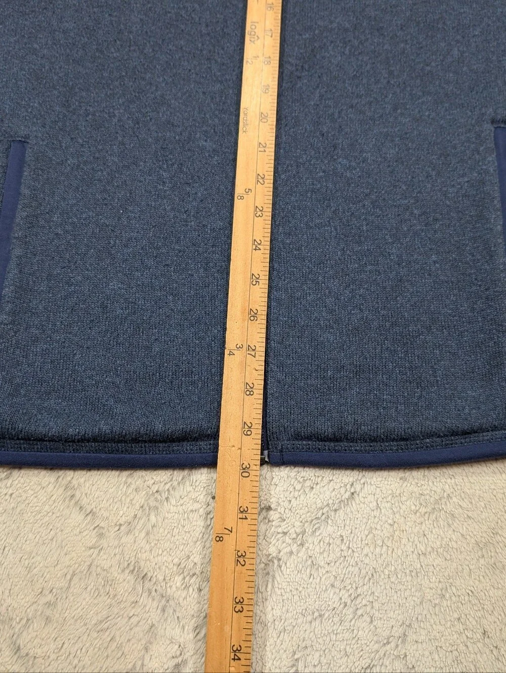 Patagonia Jacket Mens L Blue Navy Better Sweater Full Zip Fleece Outdoor Casual